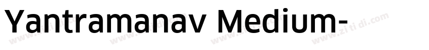 Yantramanav Medium字体转换